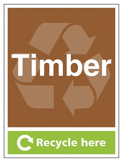 Timber Recycle Here Portrait