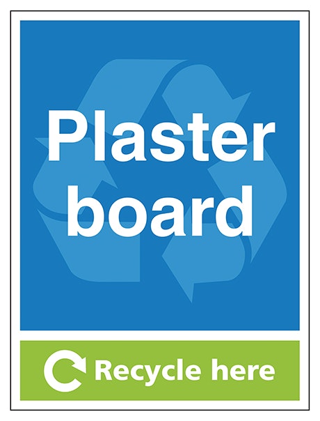 Plasterboard Recycle Here Portrait