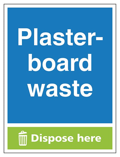 Plasterboard Waste Dispose Here Portrait