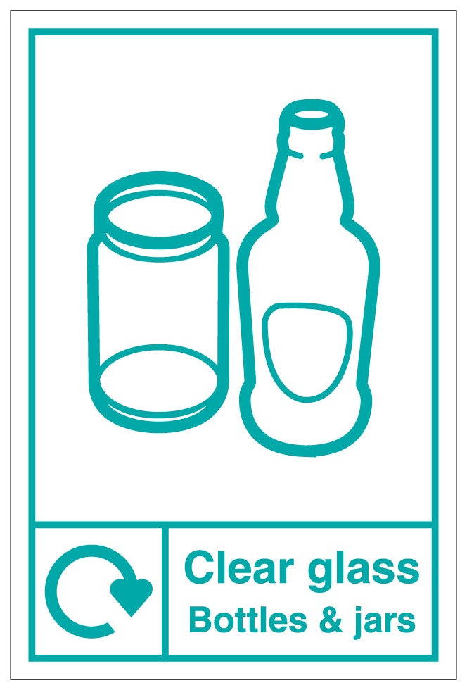 Wrap Clear Glass Bottles And Jars Recycling
