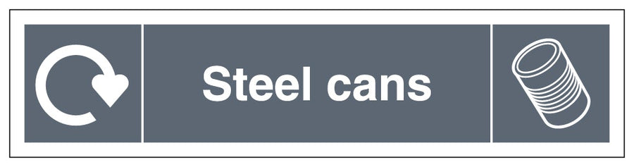 Wrap Steel Cans Recycling Slim Landscape