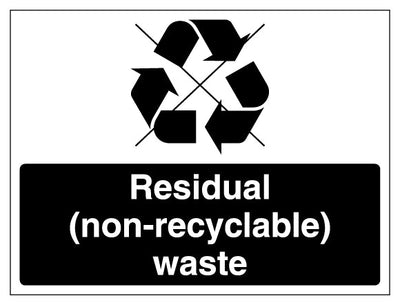 Residual Non Recyclable Waste Waste Symbol Landscape