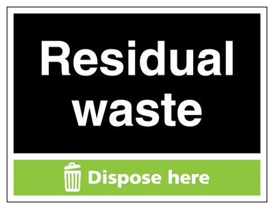 Residual Waste Dispose Here Landscape