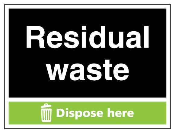 Residual Waste Dispose Here Landscape