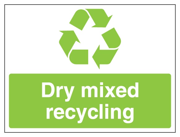 Dry Mixed Recycling Recycling Symbol Landscape