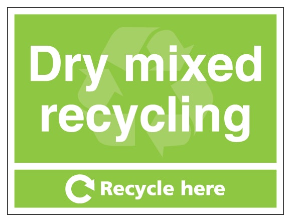 Dry Mixed Recycling Recycle Here Landscape