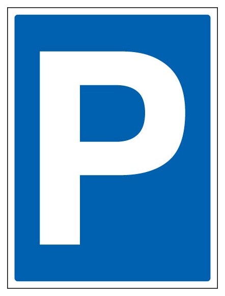 Parking Symbol Portrait