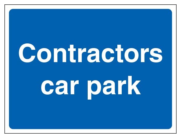 Contractors Car Park Landscape Blue