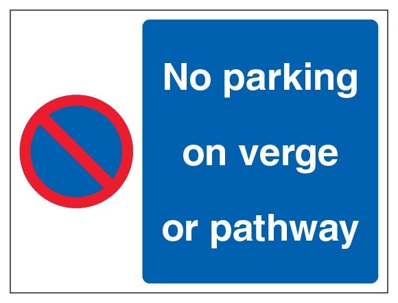 No Parking On Verge Or Pathway Landscape