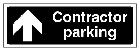 Contractor Parking Landscape Arrow Up Black
