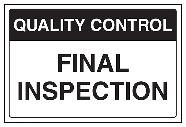 Quality Control Final Inspection