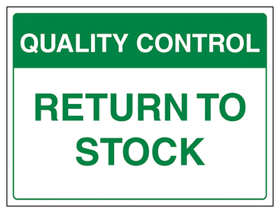 Quality Control Return To Stock