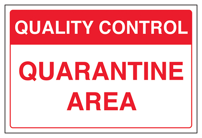 Quality Control Quarantine Area