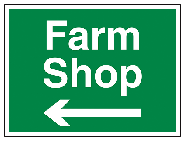 Farm Shop Arrow Left Large Landscape
