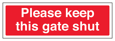 Please Keep This Gate Shut Landscape