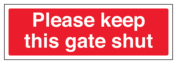Please Keep This Gate Shut Landscape
