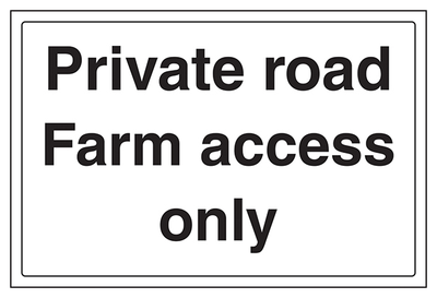 Private Road Farm Access Only Large Landscape