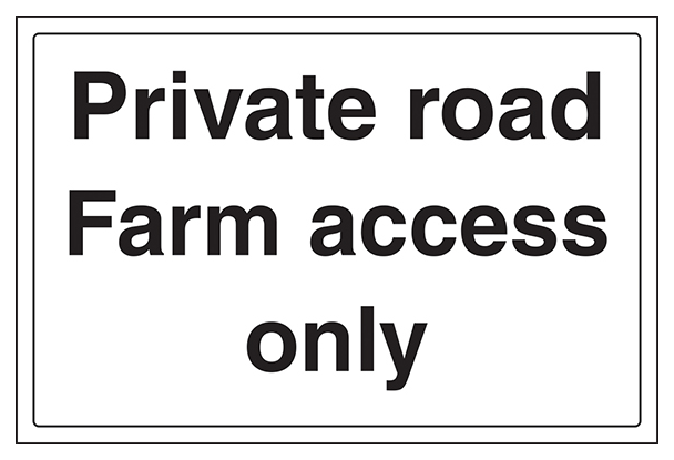 Private Road Farm Access Only Large Landscape