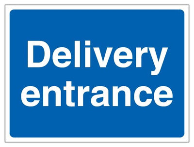 Delivery Entrance Landscape Blue