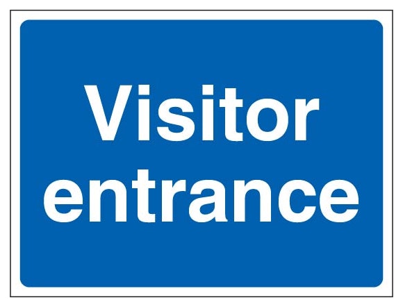 Visitor Entrance Landscape Blue