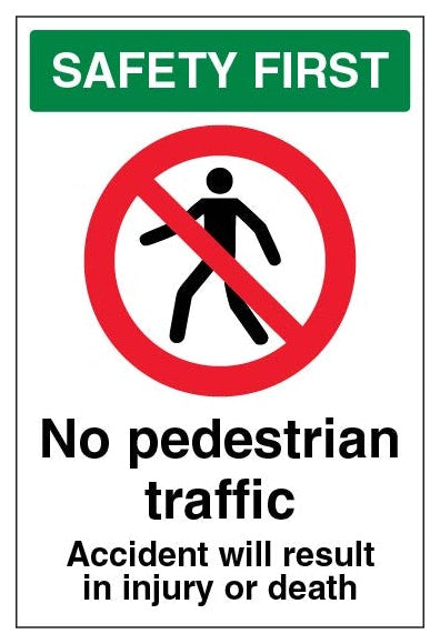 Safety First No Pedestrian Traffic Accident Will Result In Injury Or Death Portrait