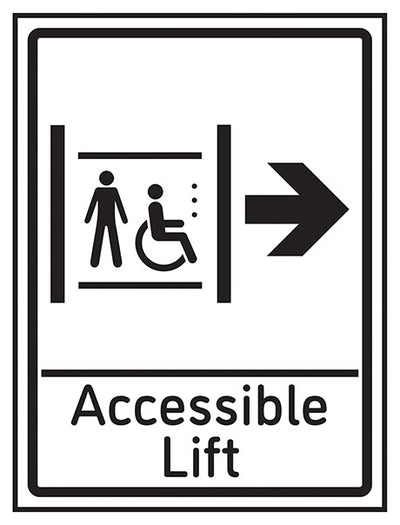 Accessible Lift Arrow Right