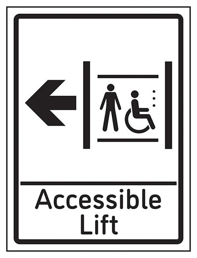 Accessible Lift Arrow Left