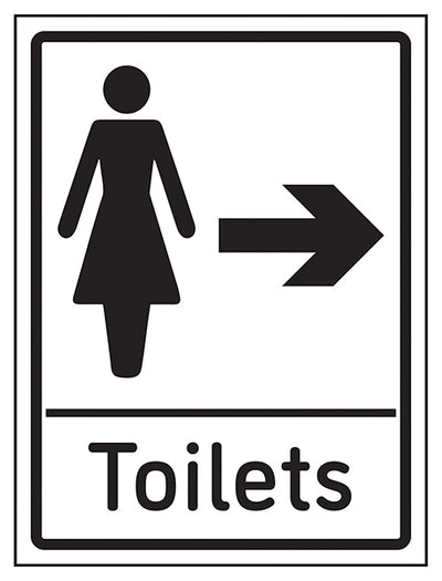 Womens Toilets Arrow Right