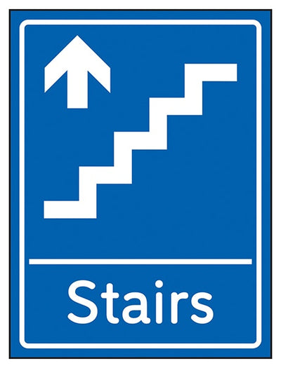 Stairs Arrow Up Blue