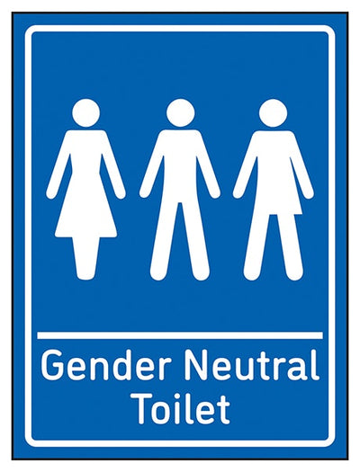 Gender Neutral Toilet Blue