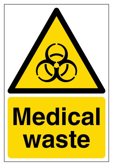 Medical Waste Yellow Portrait