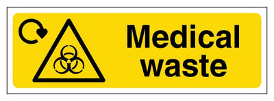 Medical Waste Dual Icon Narrow Landscape