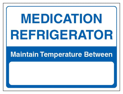 Medication Refrigerator Maintain Temperature Between Blue And White