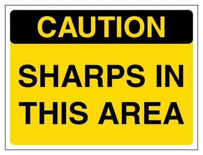 Caution Sharps In This Area Landscape