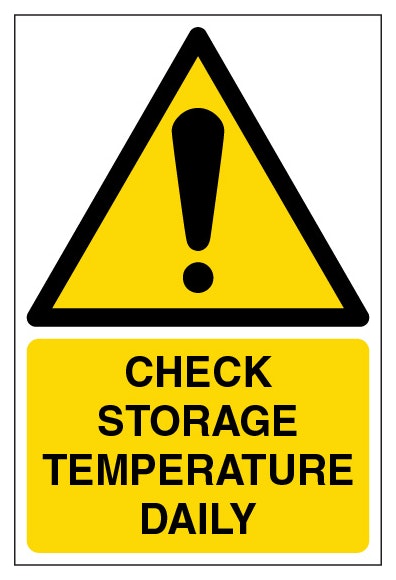 Check Storage Temperature Daily Portrait