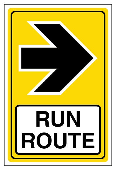 Run Route Arrow Right Portrait