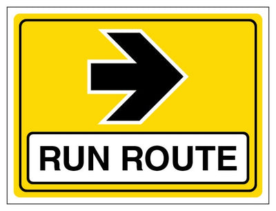 Run Route Arrow Right Landscape