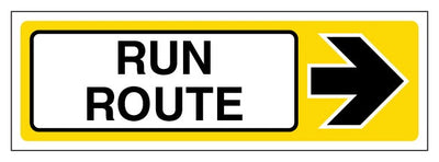 Run Route Arrow Right Slim Landscape