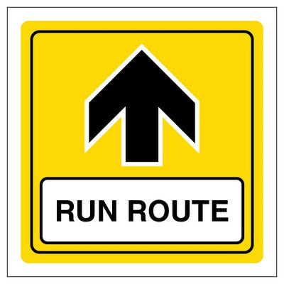 Run Route Arrow Up Square