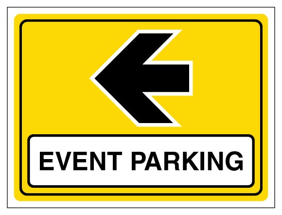 Event Parking Arrow Left Landscape