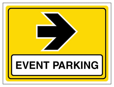 Event Parking Arrow Right Landscape