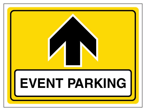 Event Parking Arrow Up Landscape