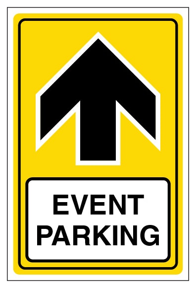 Event Parking Arrow Up Portrait