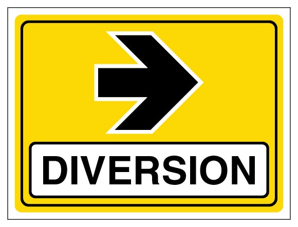 Diversion Arrow Right Landscape