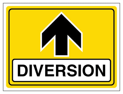 Diversion Arrow Up Landscape