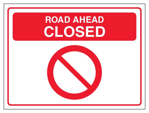 Road Ahead Closed Landscape