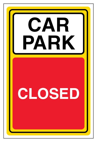 Car Park Closed Portrait