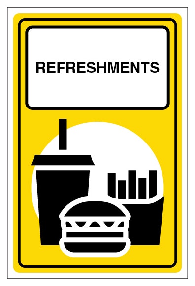 Refreshments Burger Icon Portrait