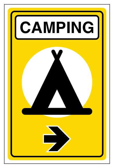 Camping Arrow Right Portrait