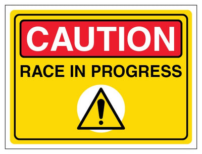 Caution Race In Progress Landscape